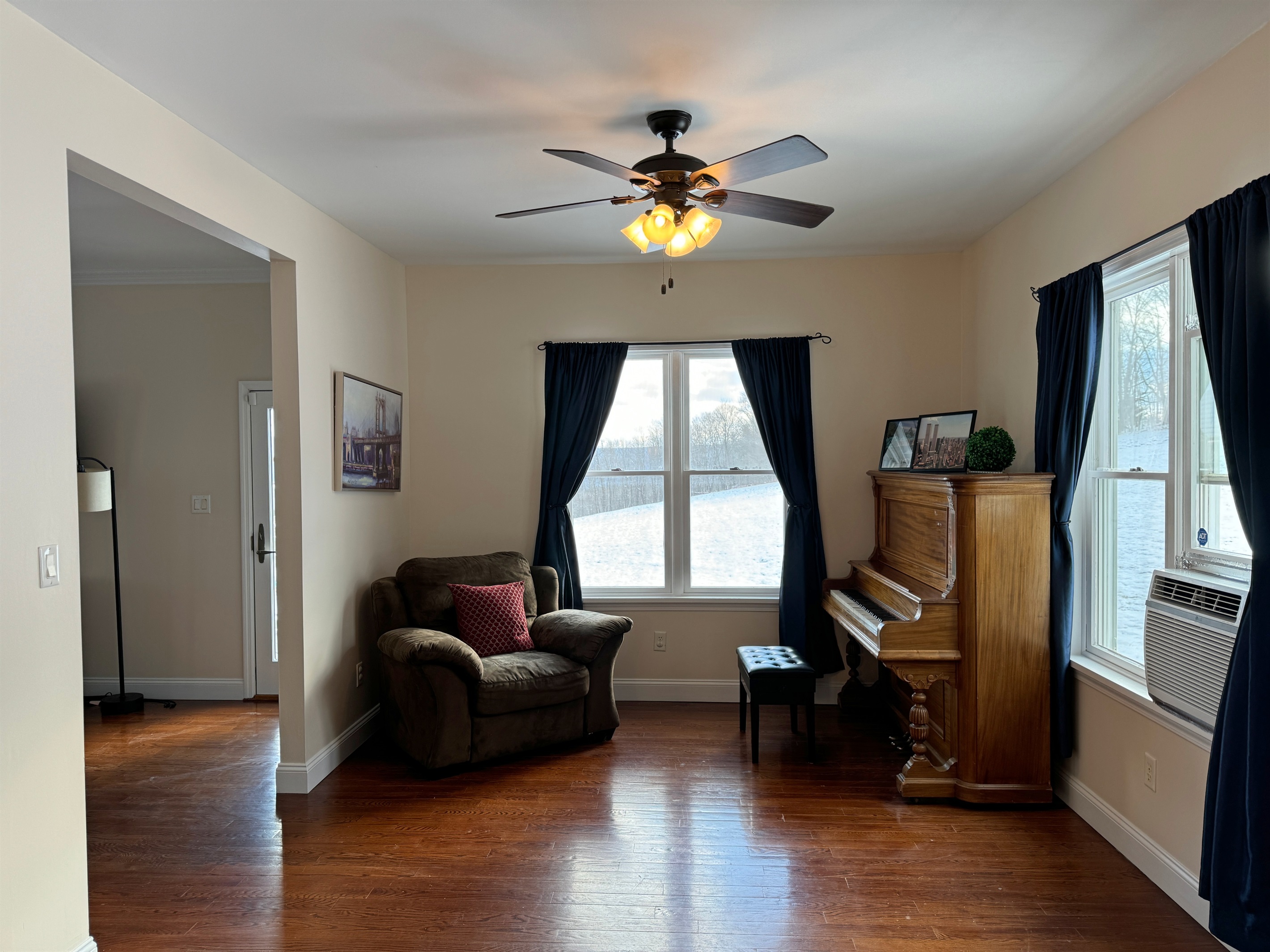 Sitting room with piano