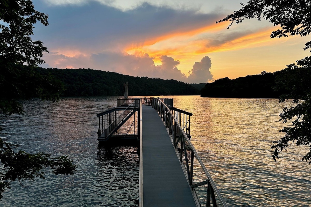 Relish The Views From Sunset Pointe's Dock!