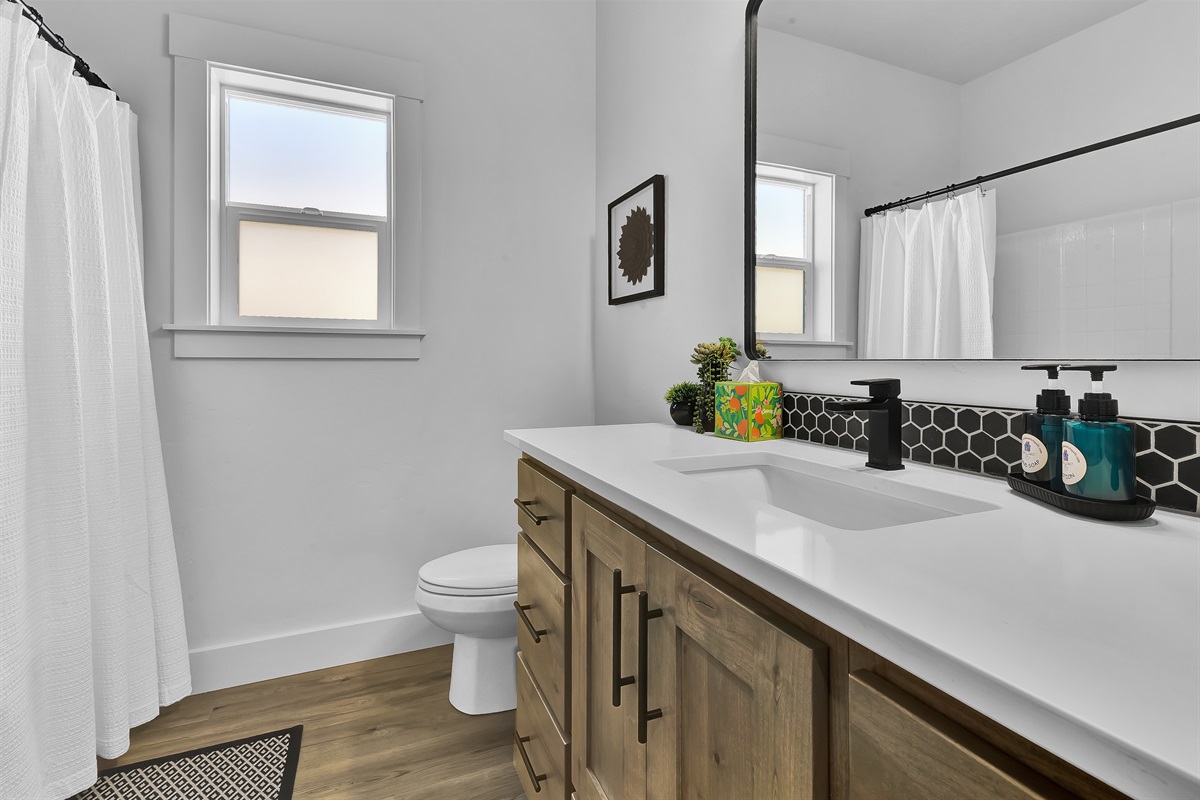 Hallway bathroom