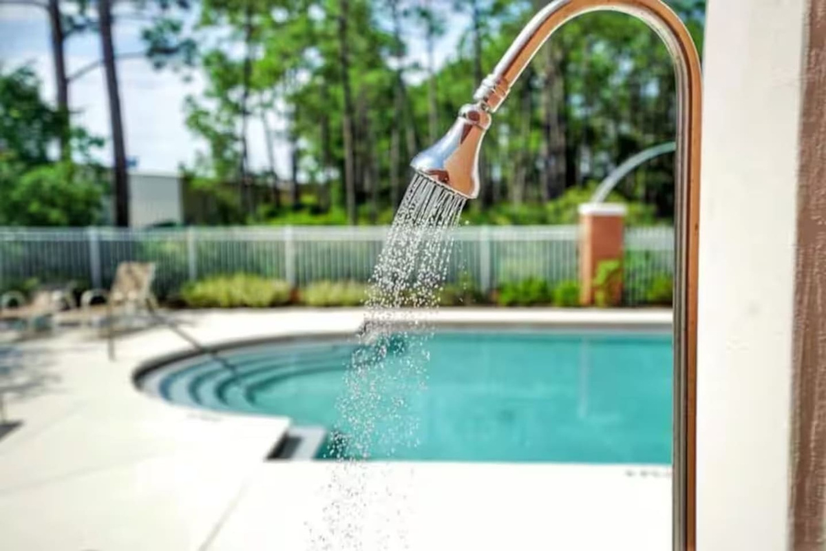 Community pool open summer months
