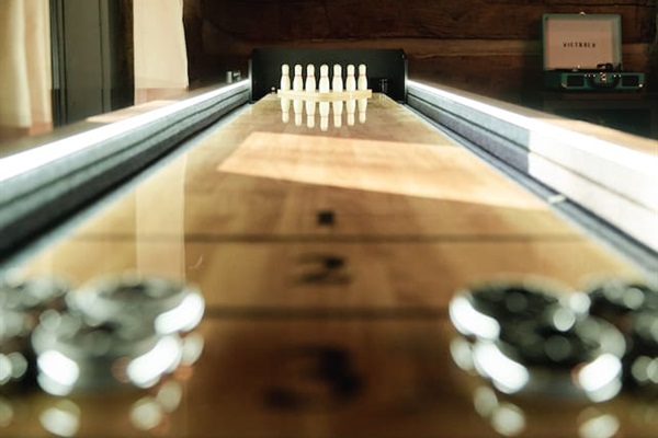 Shuffleboard fun - adding a touch of friendly competition to your stay.