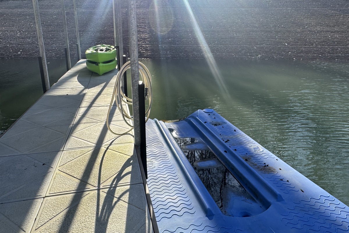 Jet ski port on dock