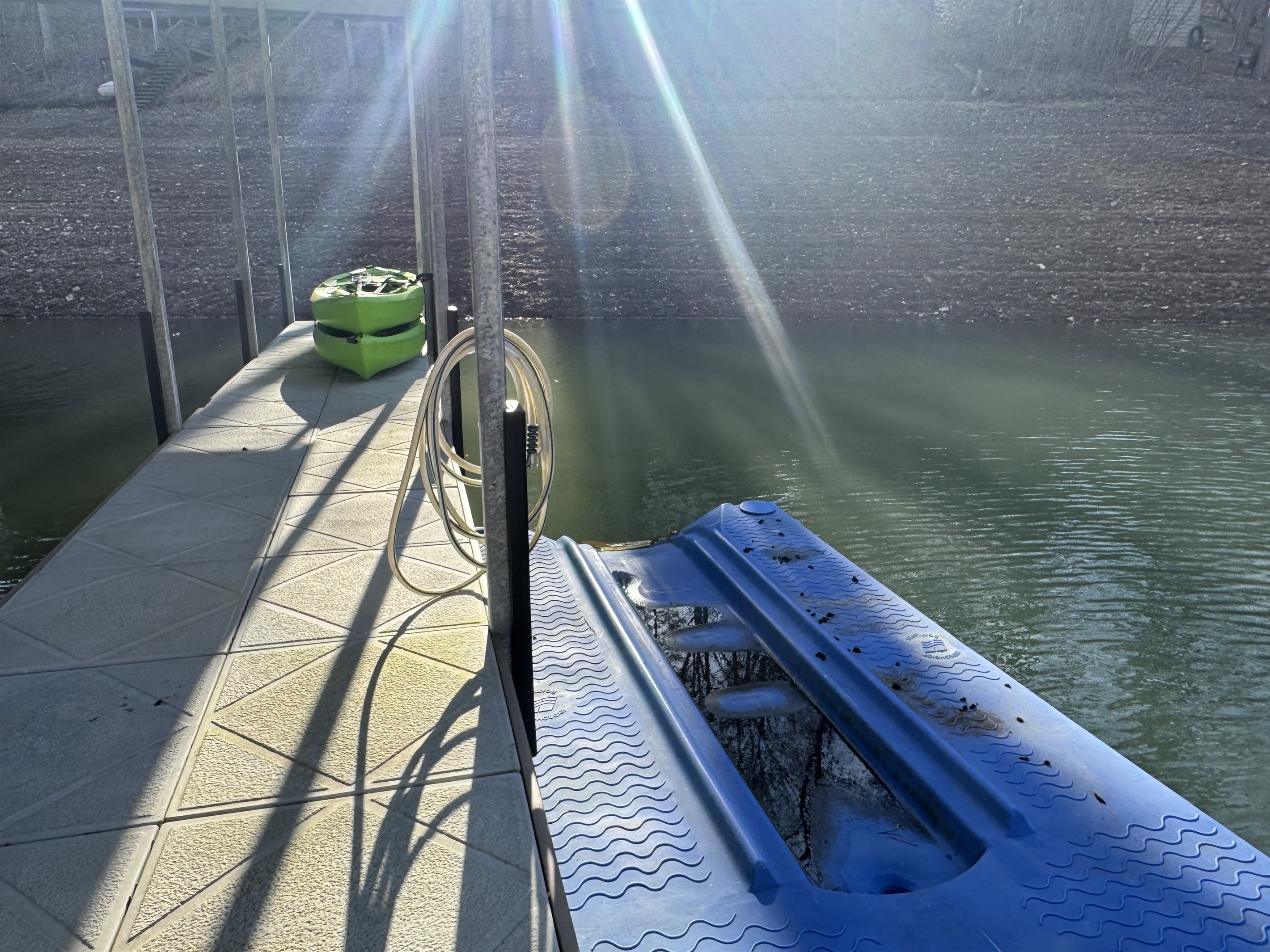 Jet ski port on dock