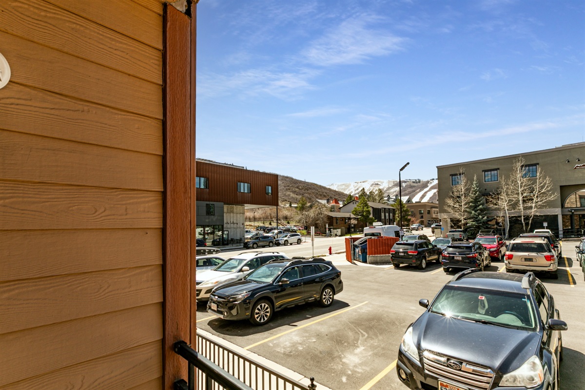 Parking right outside