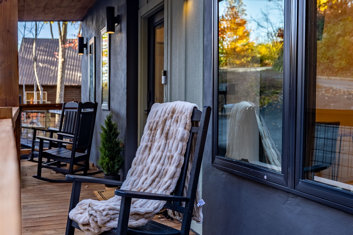 Cozy up in a rocking chair out front or play a game of chess.