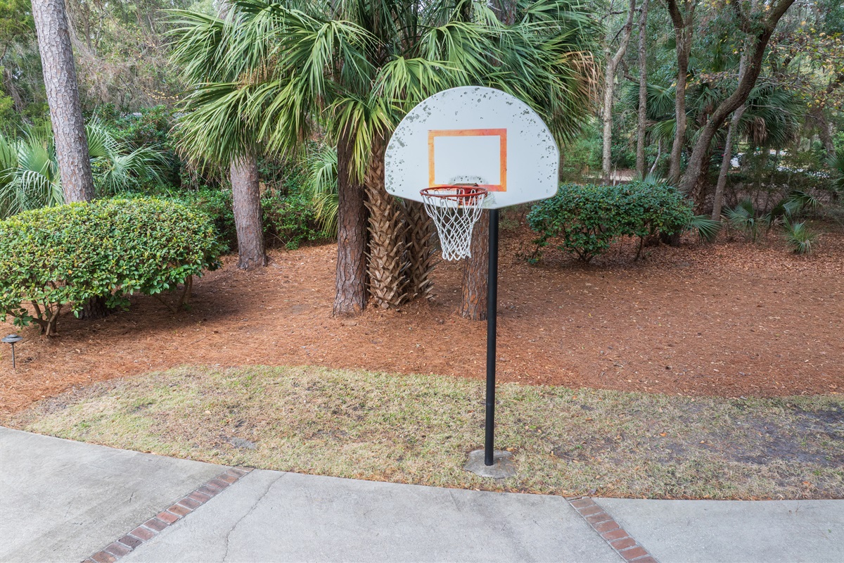 Basketball goal for shooting hoops!