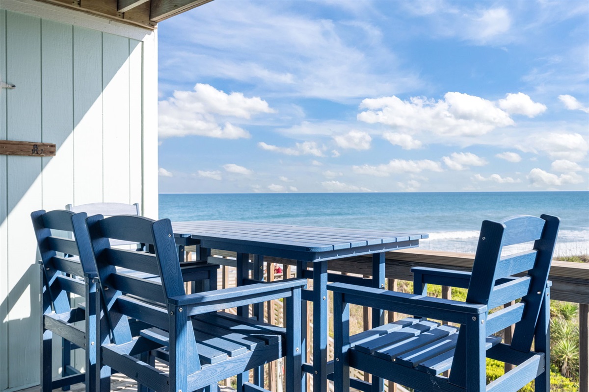 Welcome to Driftwood Dunes&mdash;your oceanfront escape with a private balcony made for slow mornings and endless views
