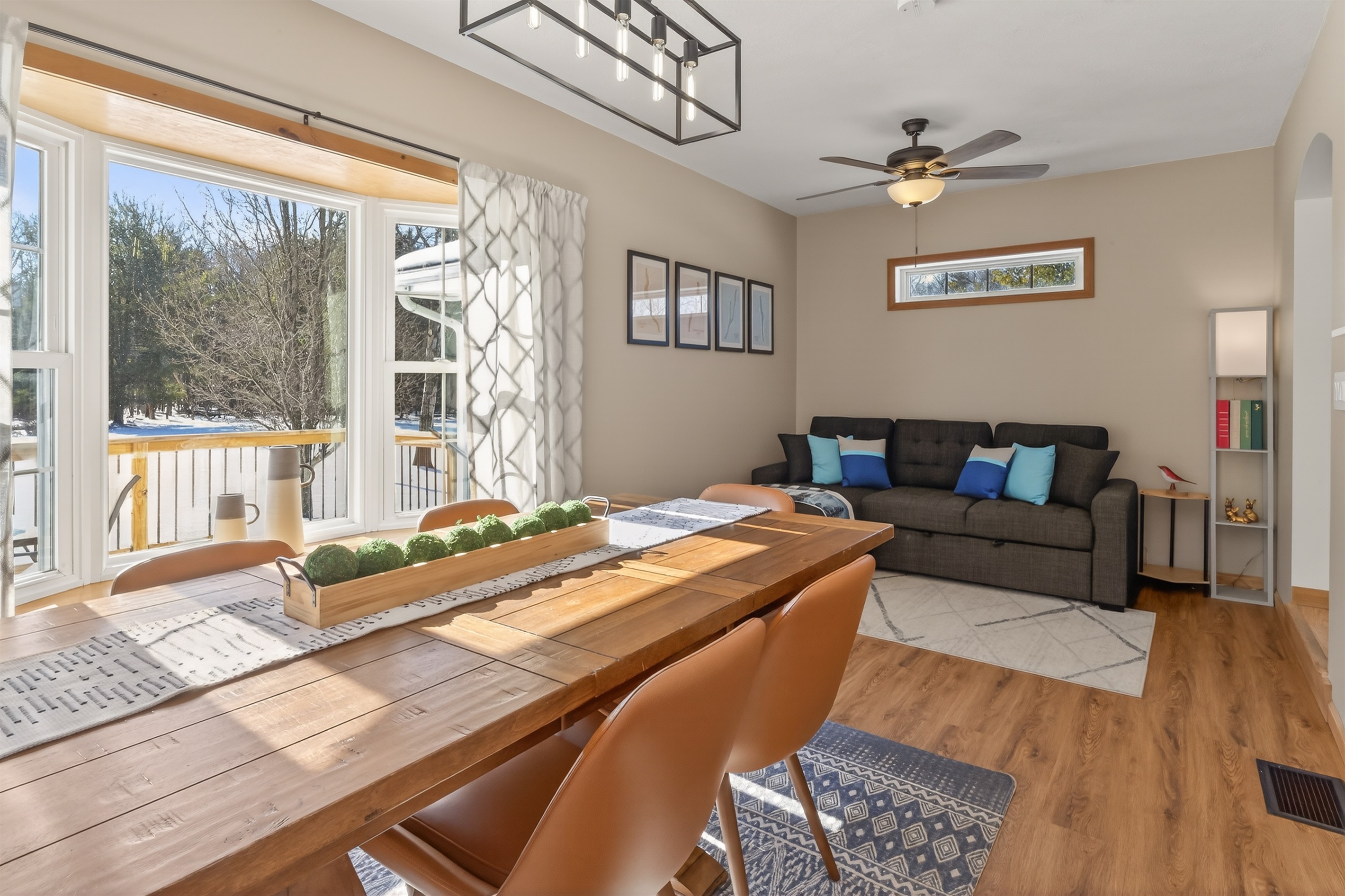 Entry into dining room and additional sitting area