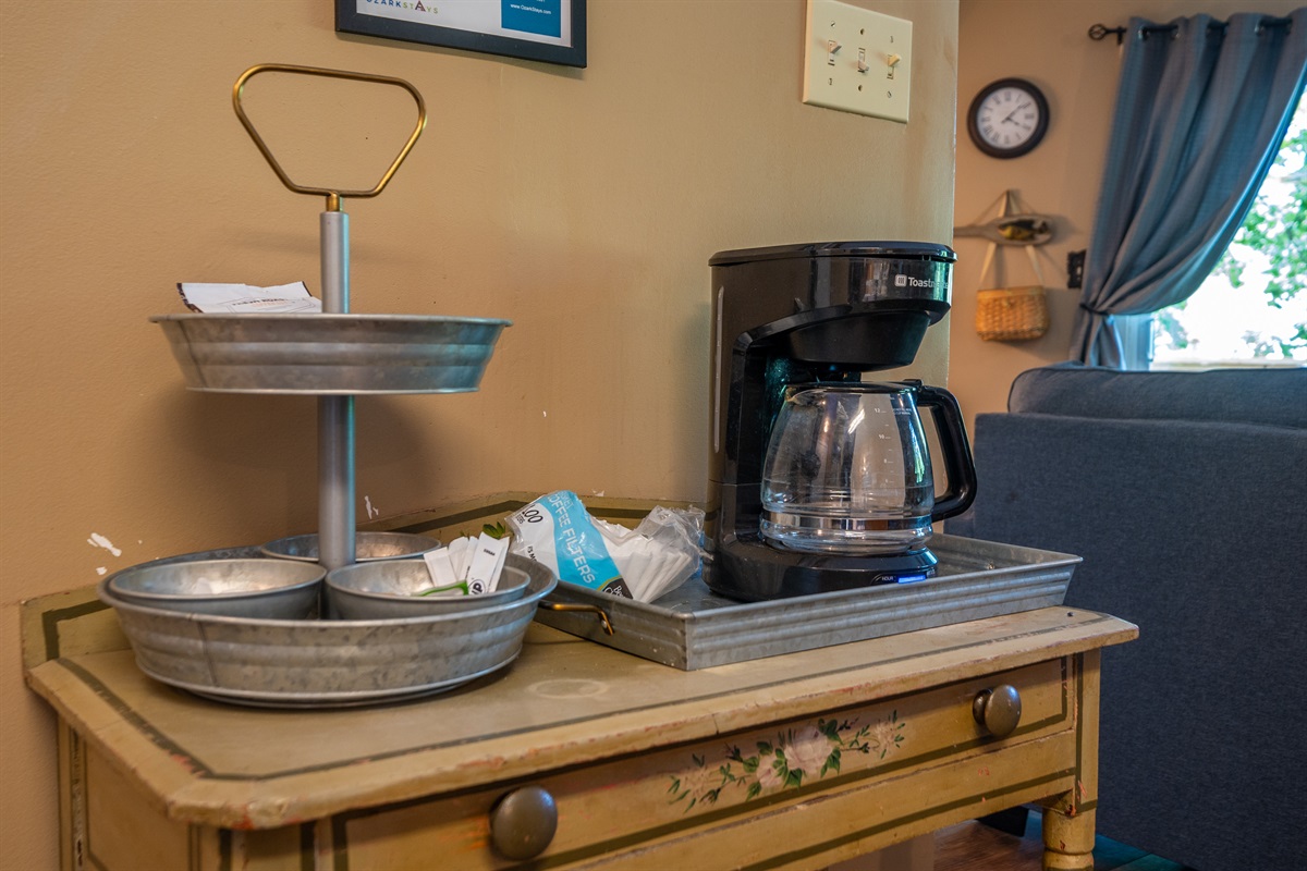 The ever-important coffee bar