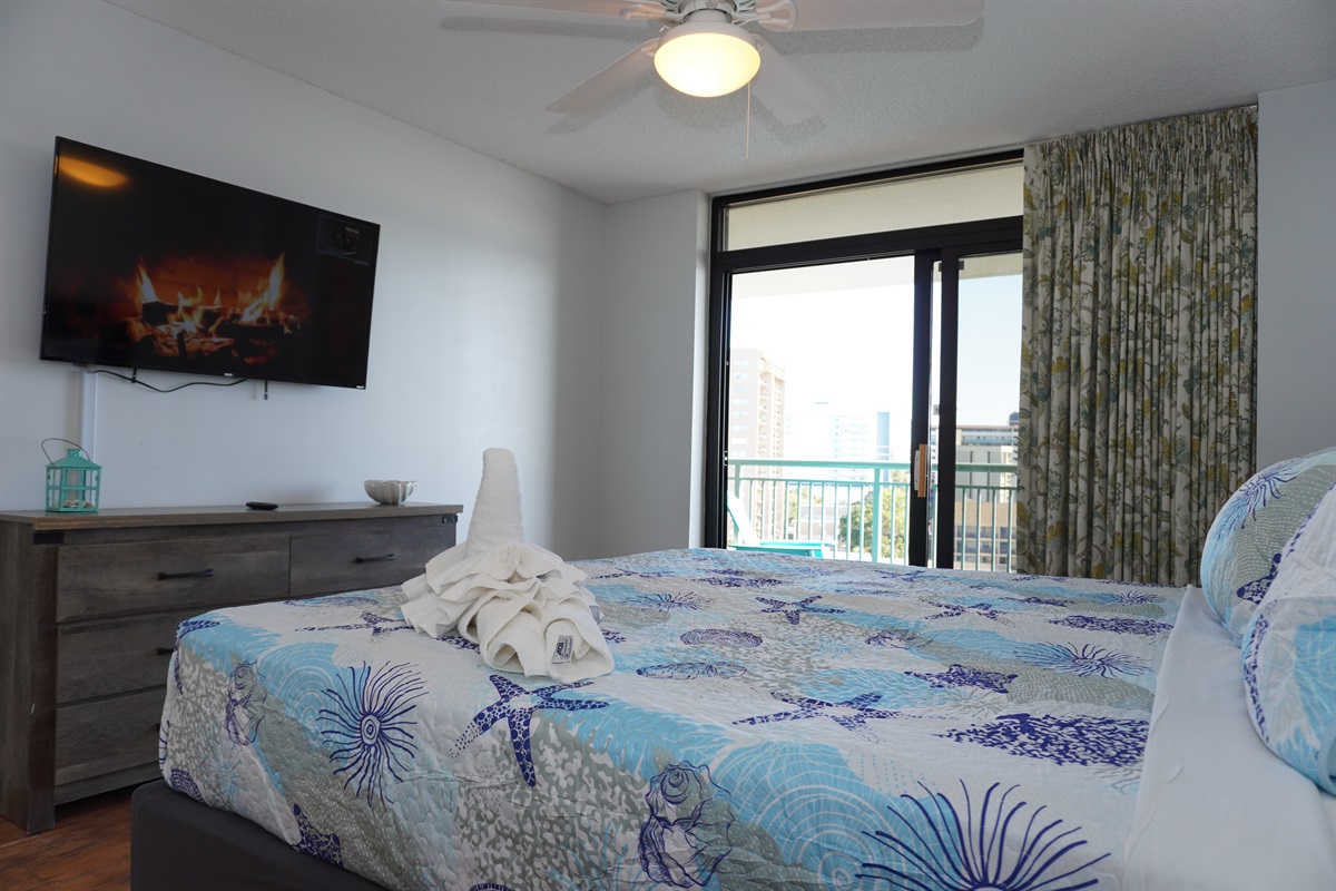 Private balcony access