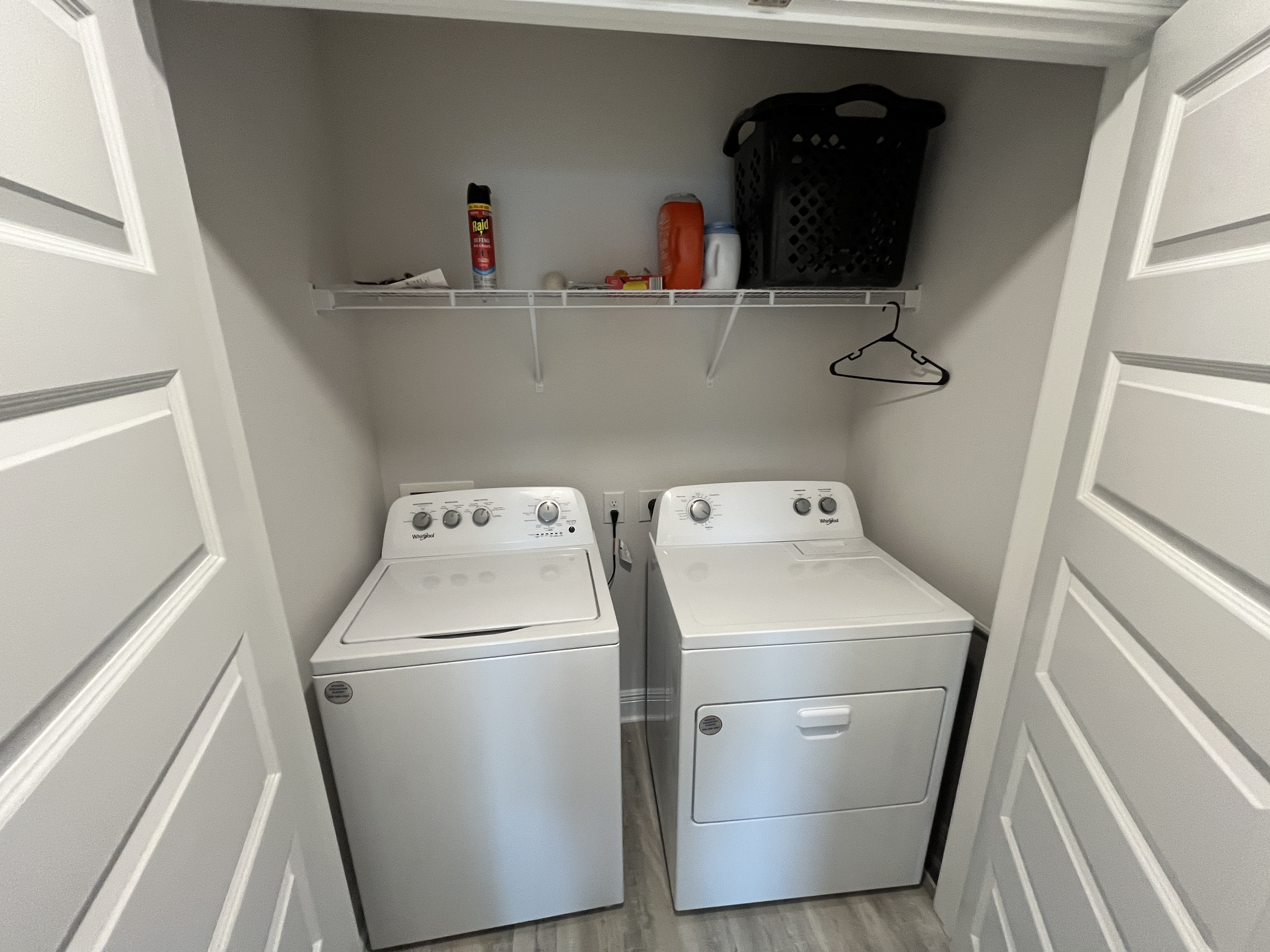 Washer and dryer for guests to use