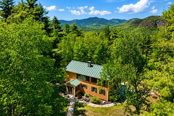 Aerial view of Mount Washington Valley