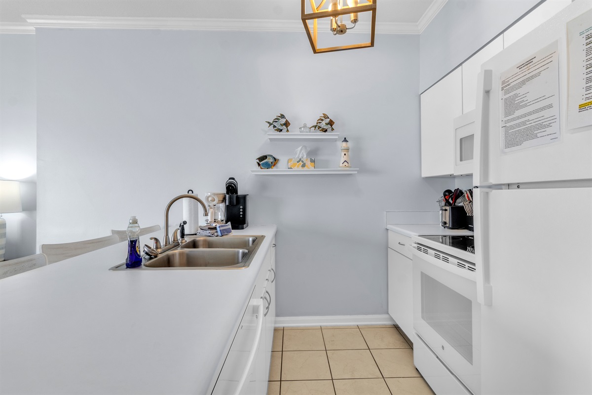 Kitchen stocked with everything you need