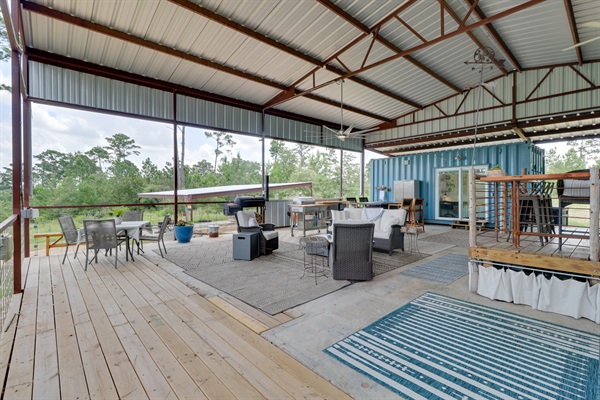 Expansive Covered Patio.