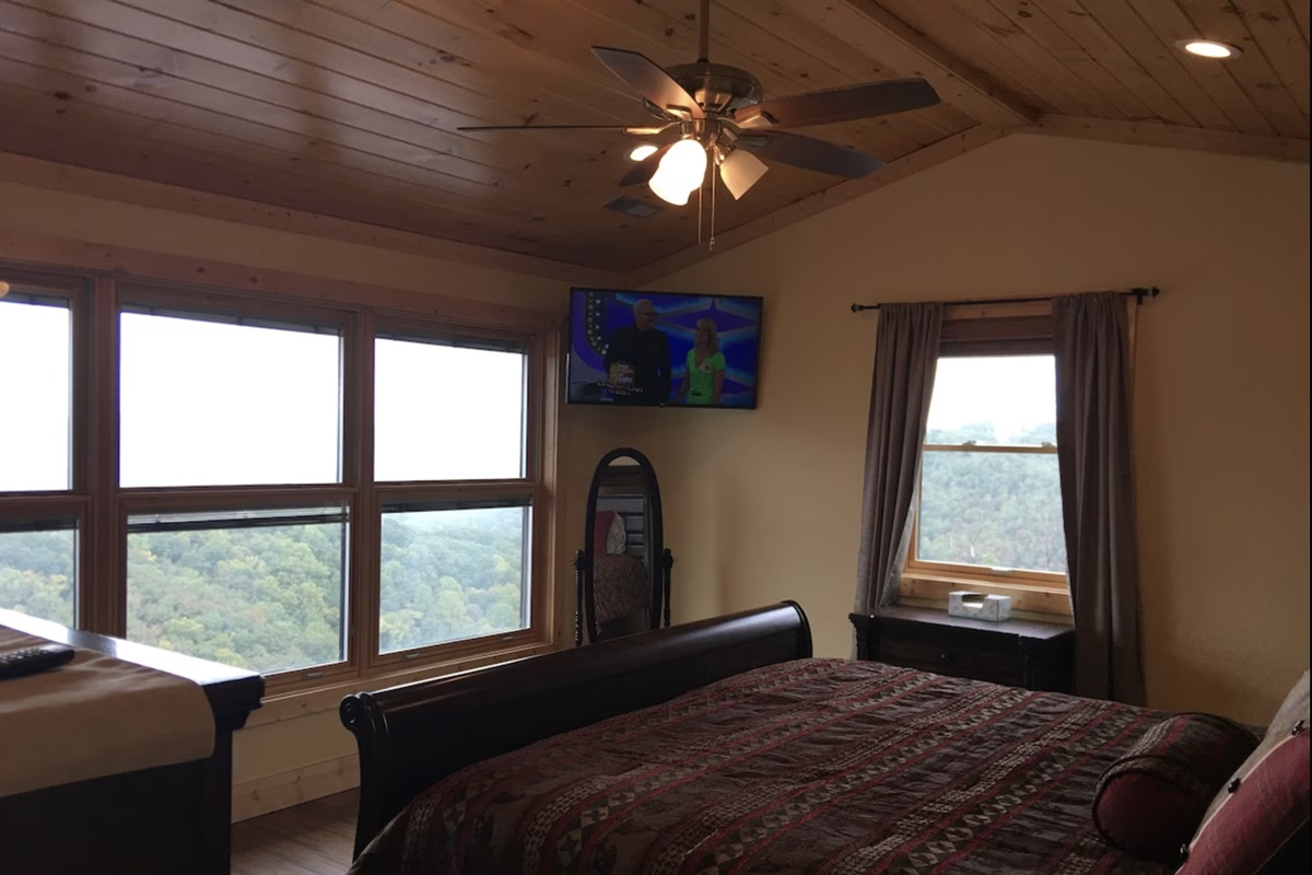 The views from the Big Bear room may be the best in the home!