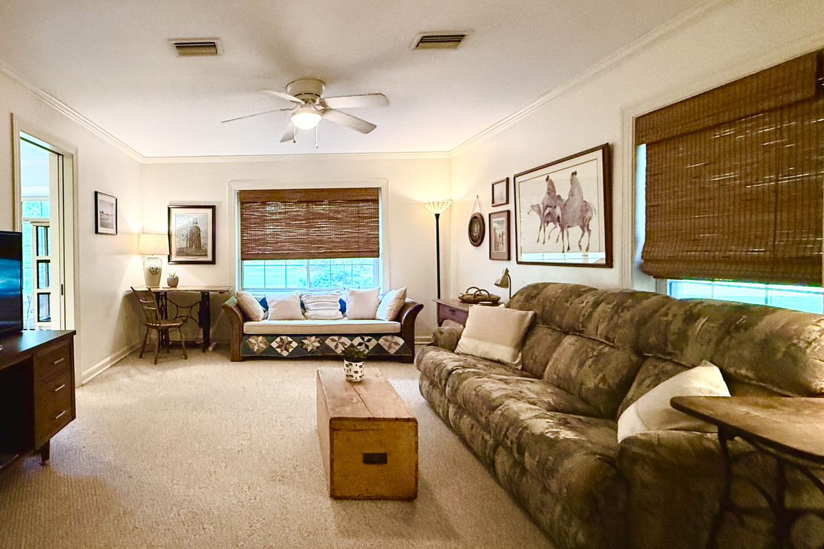 Cozy and spacious seating for the entire family