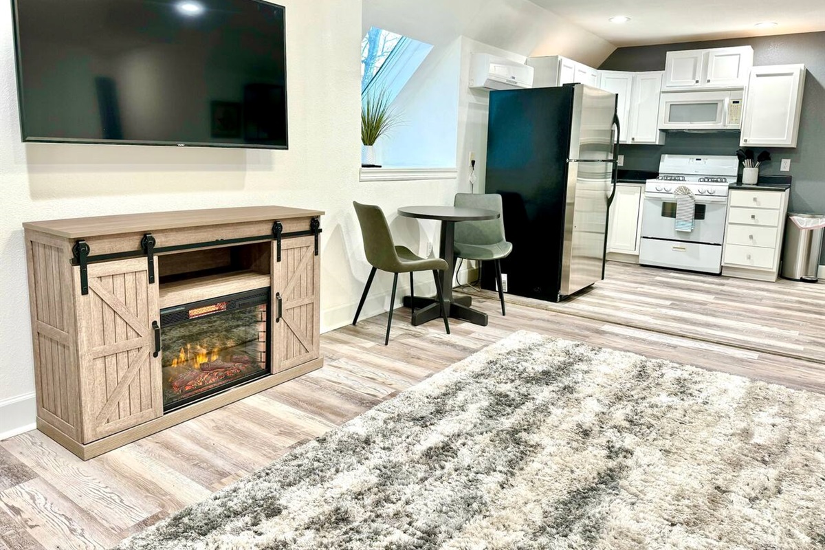 Open space living room and kitchen 