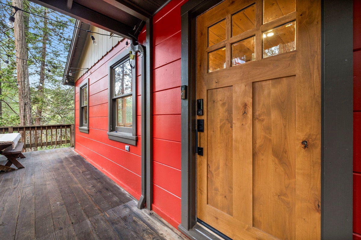 New doors and keyless lock entry.