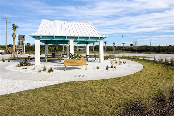 North Beach Park newly renovated with a walkover bridge