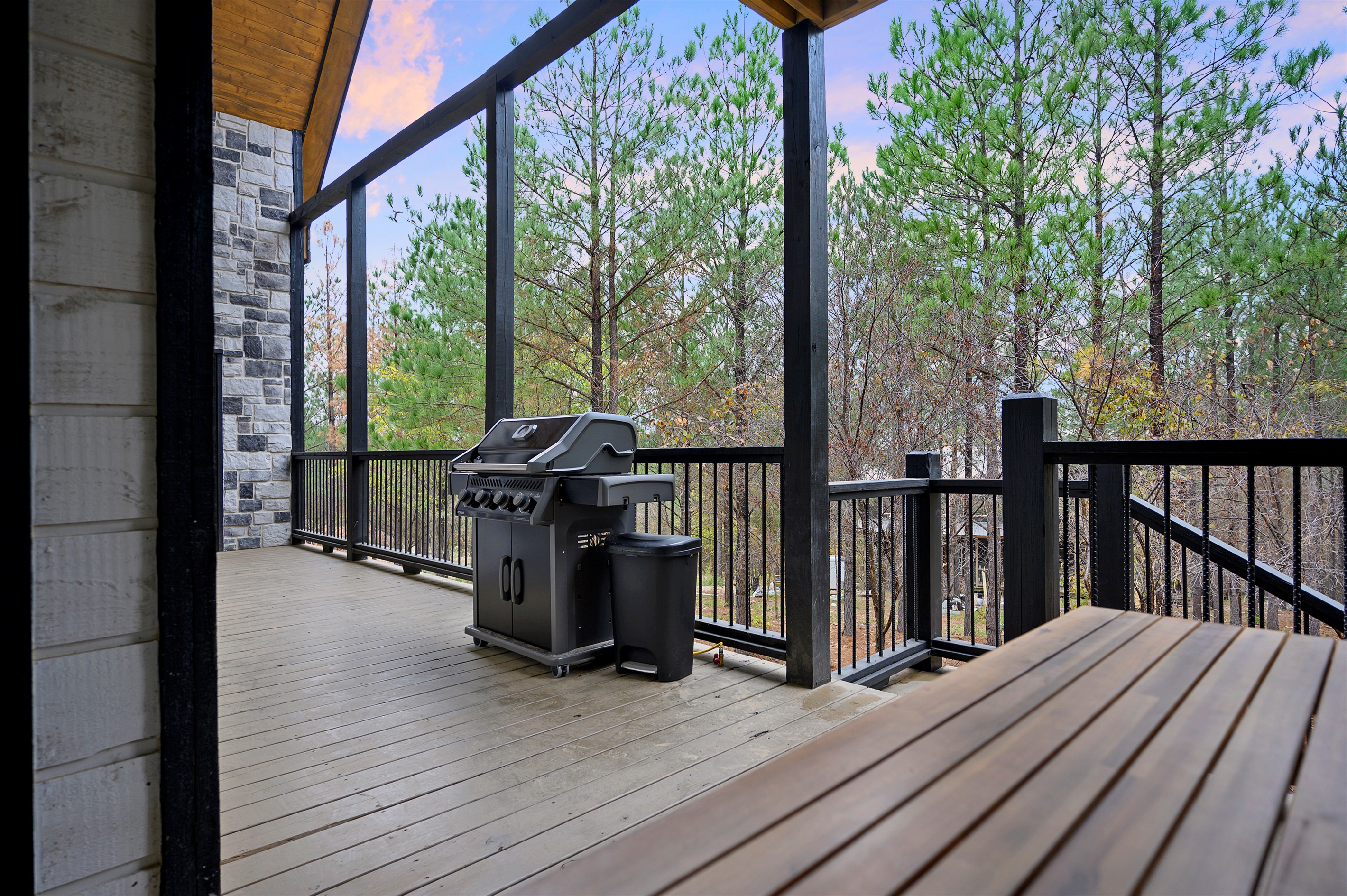 Deckside grilling and fresh pine air just feels like vacation done right.
Simple moments, cozy meals, and a tucked away setting that makes everyone want to linger a little longer.