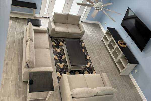 Living Room with Disney Accents