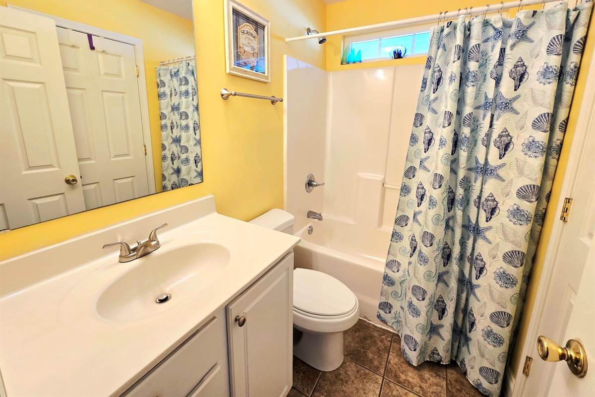 Bathroom 2 - Accessed by hallway and Bedroom 2