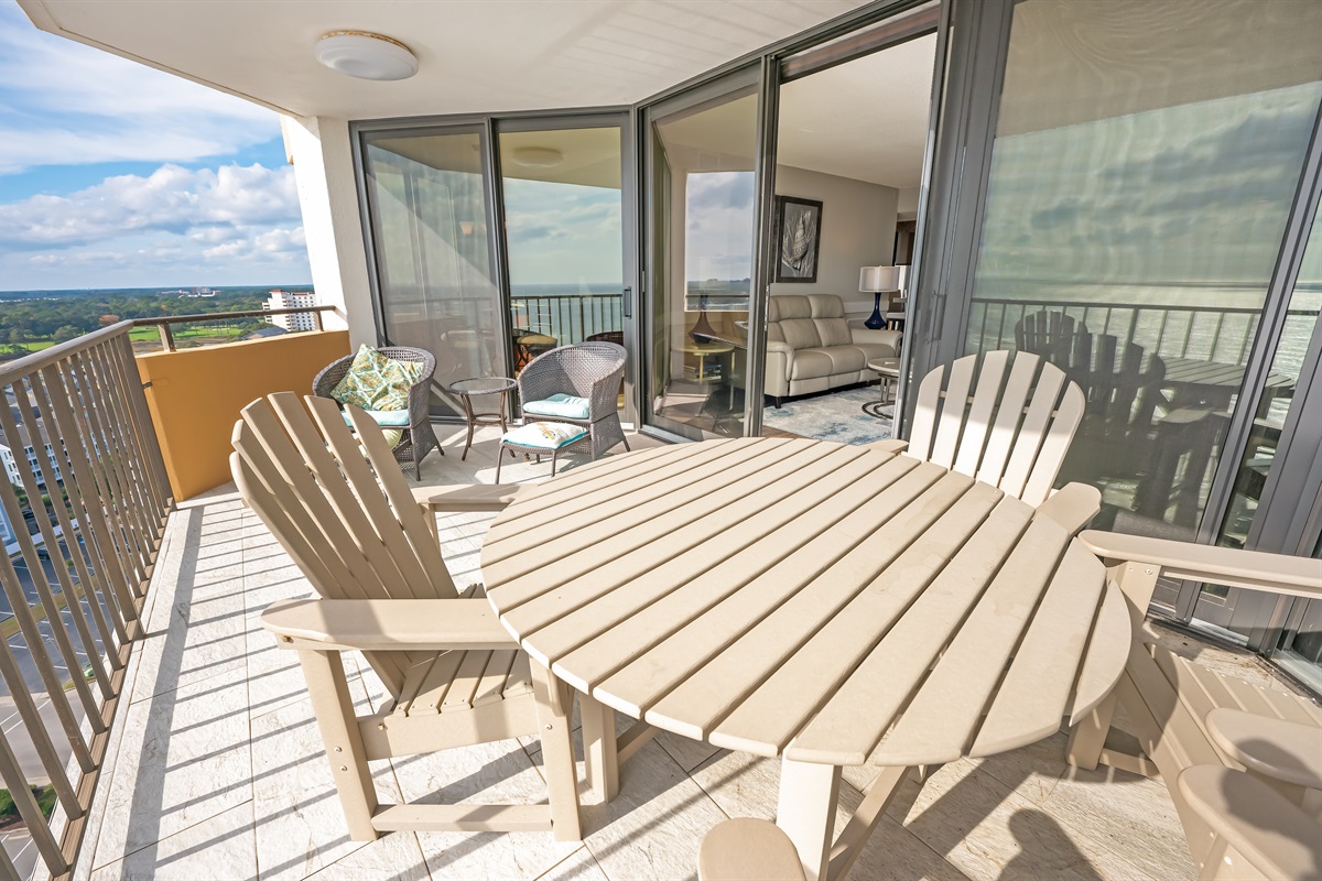 Amazing View from the Balcony!