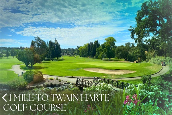 Less than 1 mile to Twain Harte Golf Course—ideal for a relaxing round surrounded by mountain views.