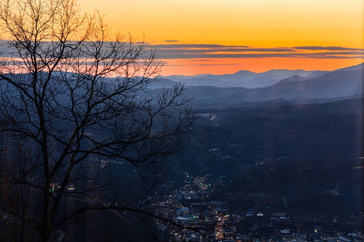 The city below you is just waking up.