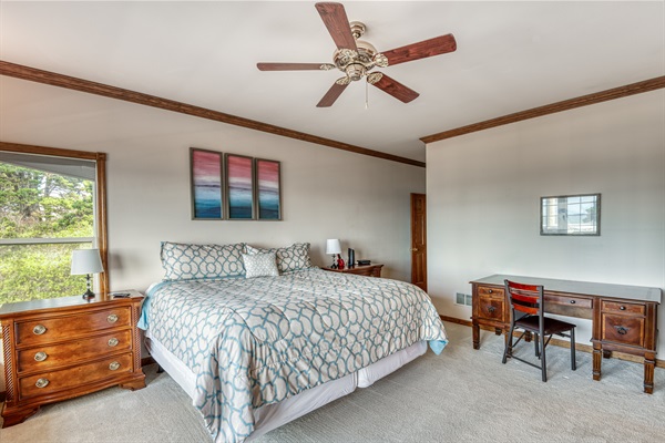 King Bedroom with Workspace