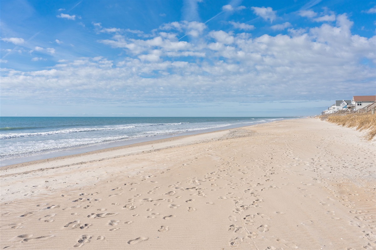 The beach in front of Boomerang