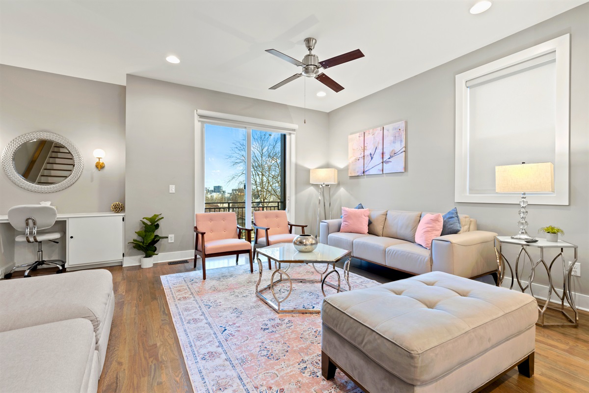 [Casa Rosalie - Living Room] If you have to Check In with Work, Utilize the Private Workspace.