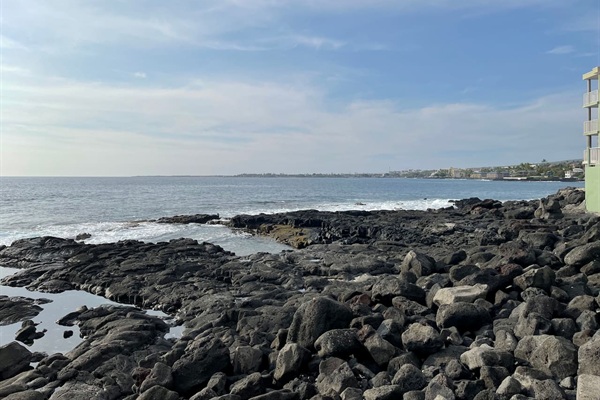 Dramatic Kona coastline just steps away — enjoy stunning sunsets and the soothing sound of the waves.