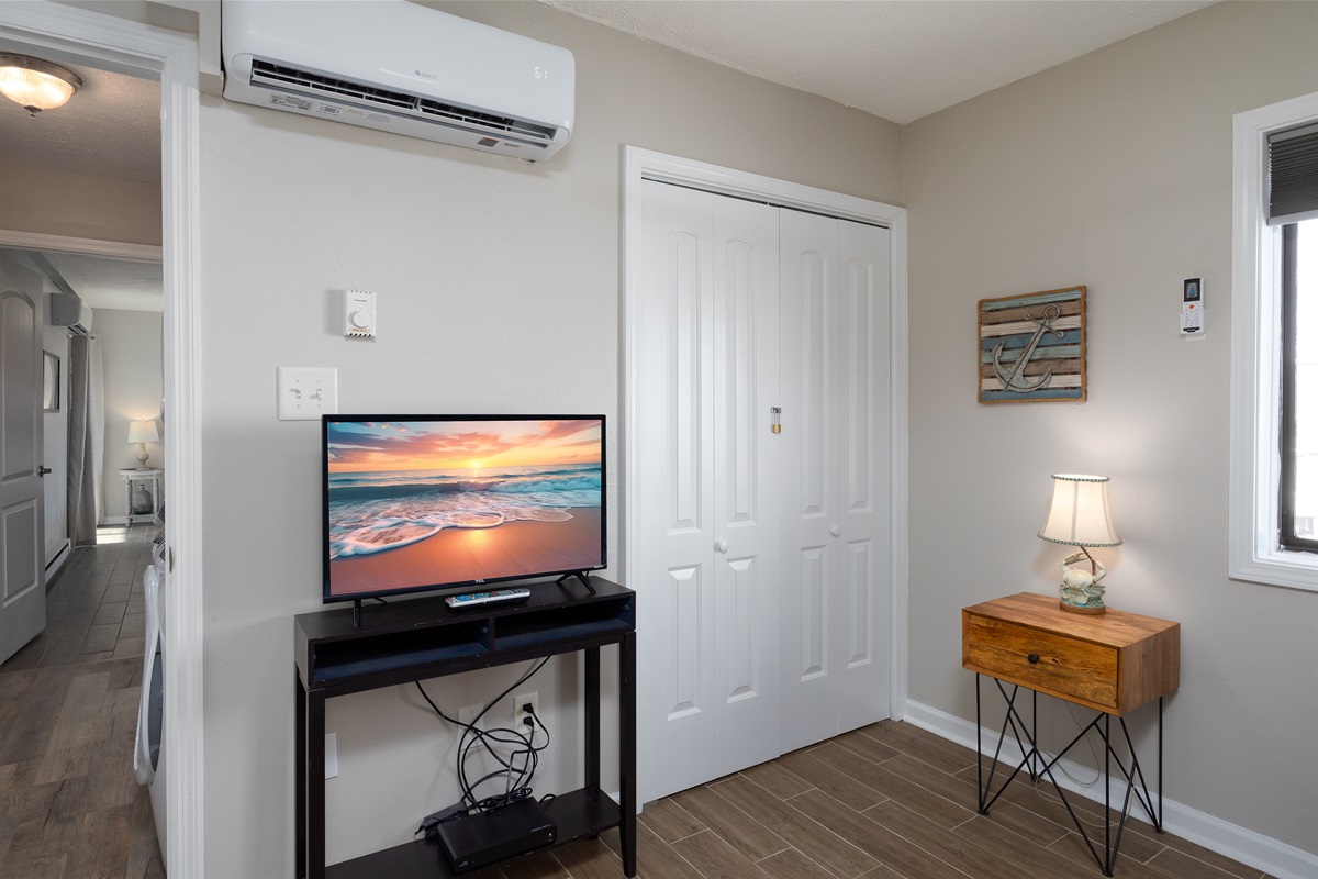 2nd bedroom equipped with AC and Smart TV