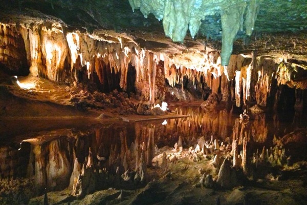 Luray Caverns (pictured) and Shenandoah Caverns are both well worth the 40 minute drive