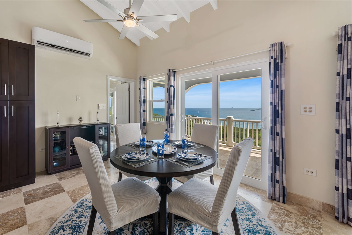 A quiet breakfast nook to start your day with tranquility.