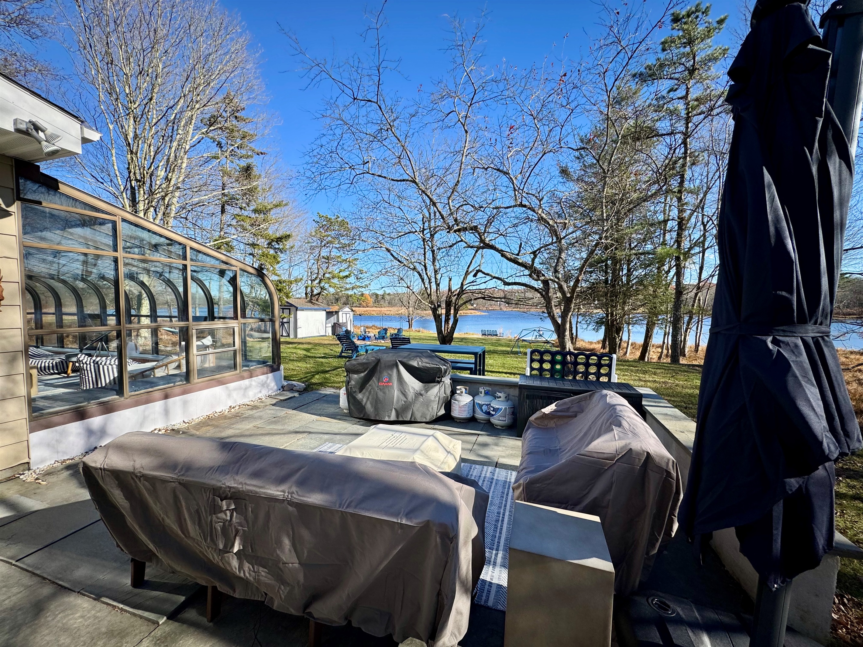 Gather for golden-hour drinks and dinner al fresco.