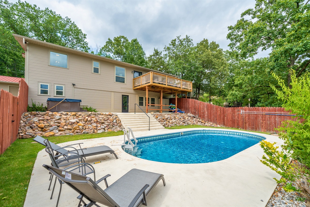 Enjoy a Refreshing Dip in the Pool After a Fun Day on the Lake