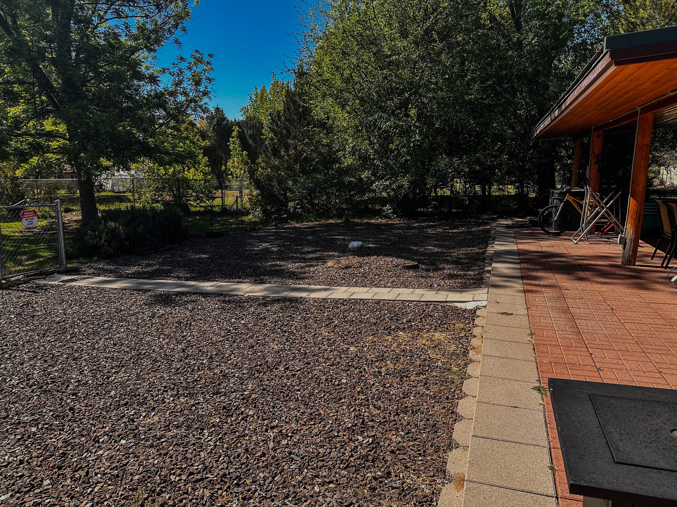 Back Patio & Fenced Back yard