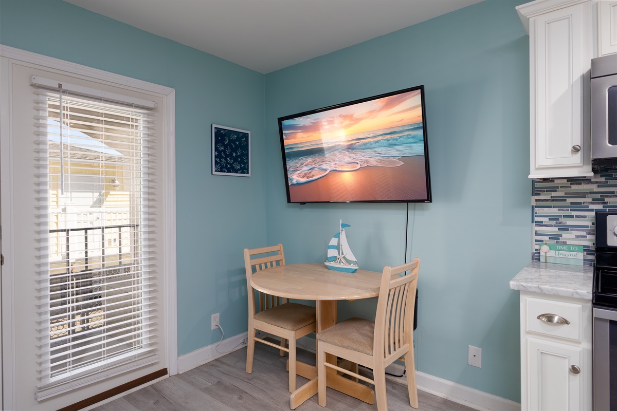 Dining area, perfect for a quick meal or a quiet moment