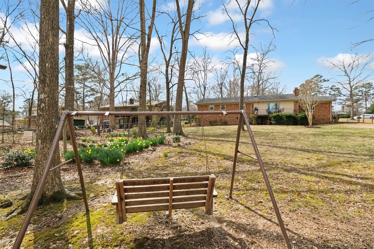 Swing on property grounds