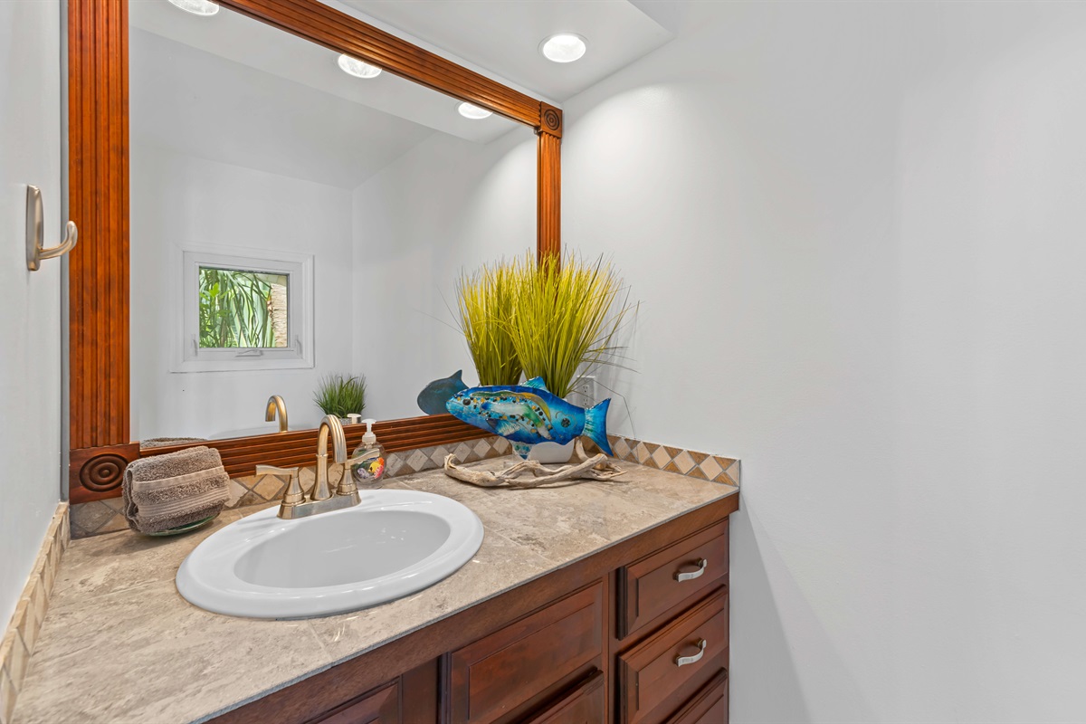 Half bathroom on main level