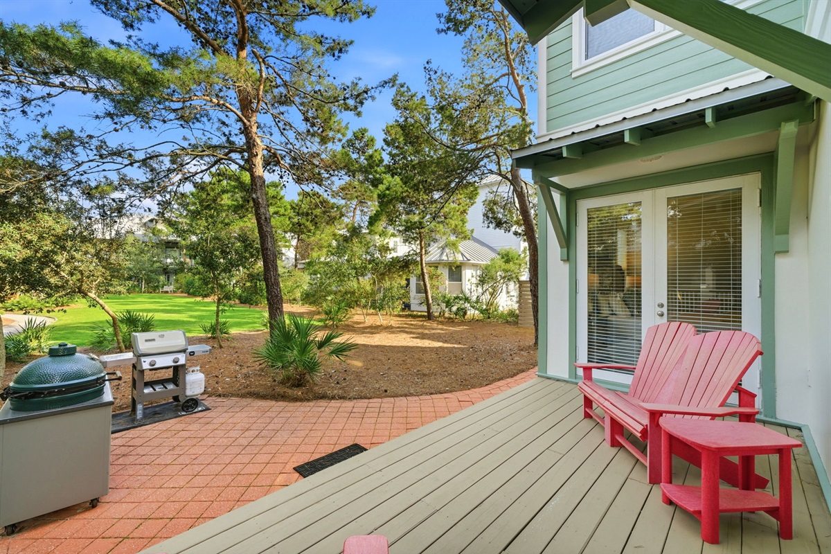 Savor the salt air while you grill. Whether it's a slow-cooked feast or a quick bite, our deck and Green Egg are ready for your next cookout