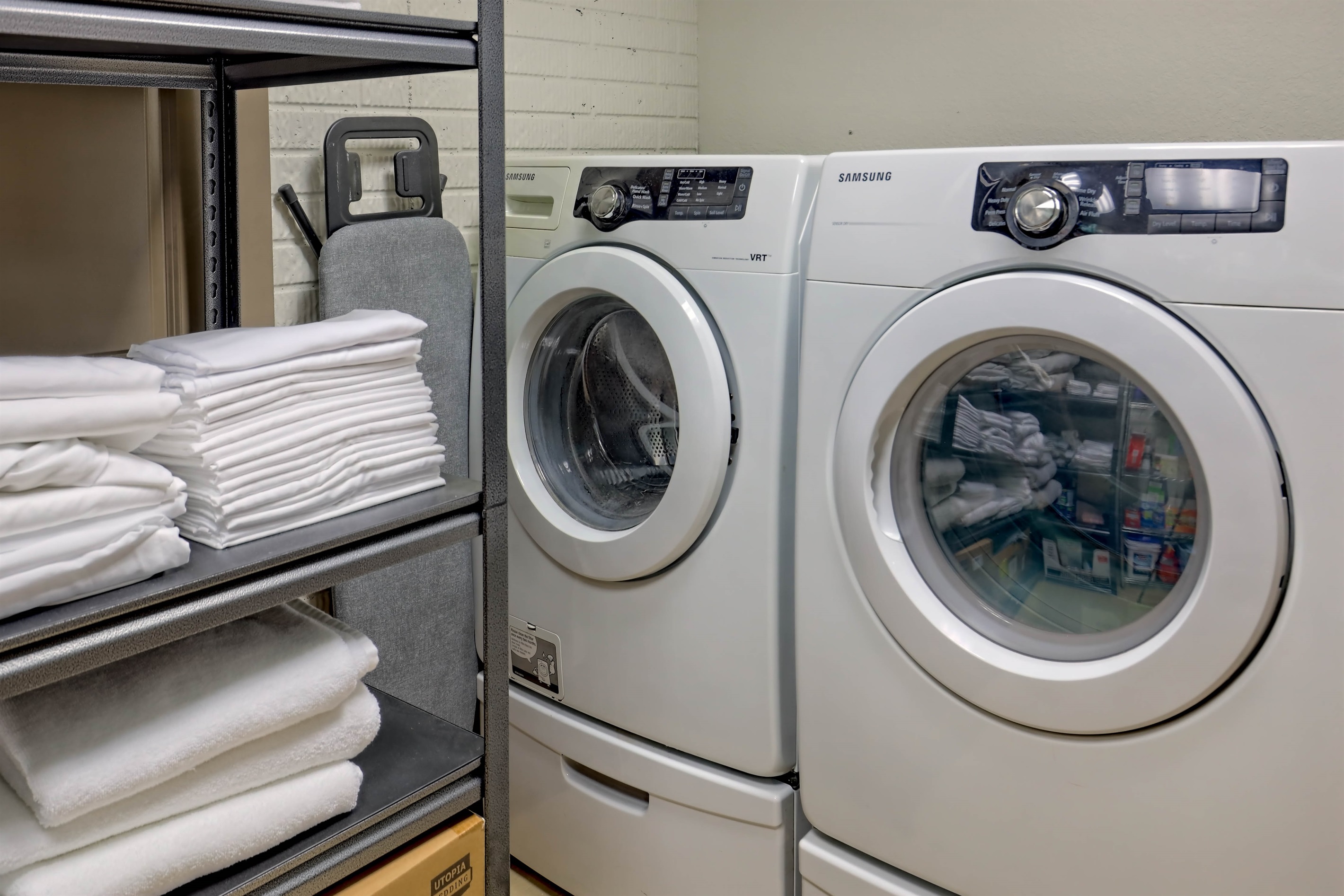 Full-size washer and dryer available for your stay.