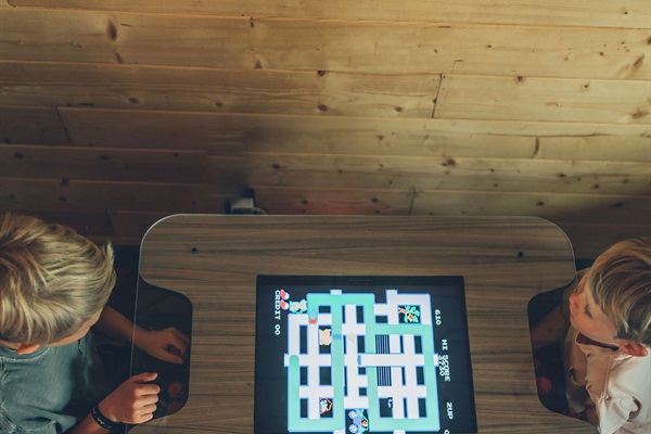 Kids of all ages have fun with our 40 game arcade system