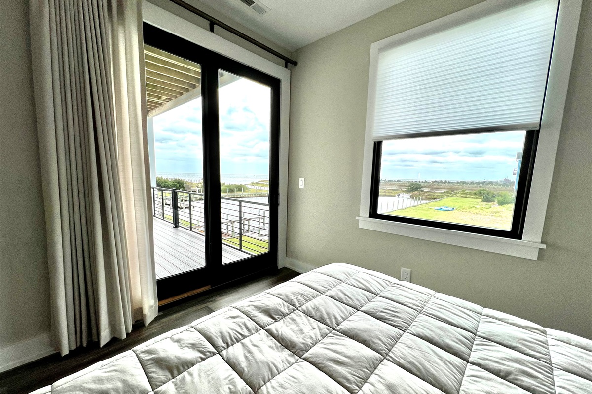 Look at the views from the north king bedroom!