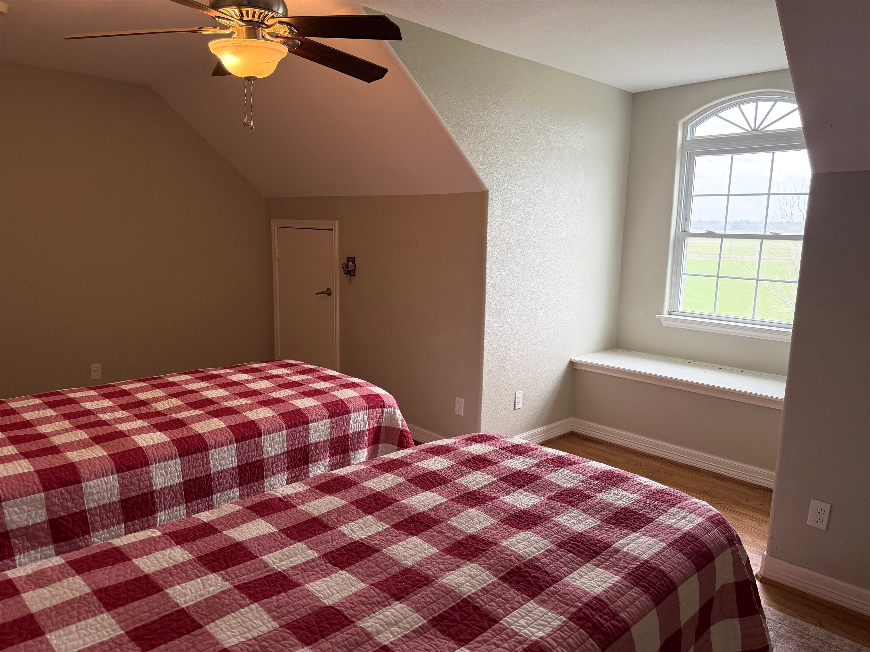 Window seat with a view.