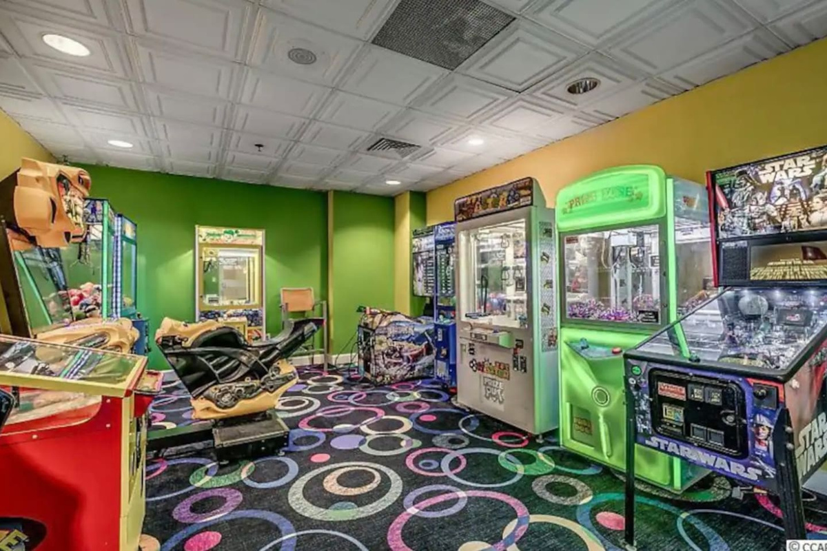 Kids Arcade room on the lobby floor in the north Tower 
