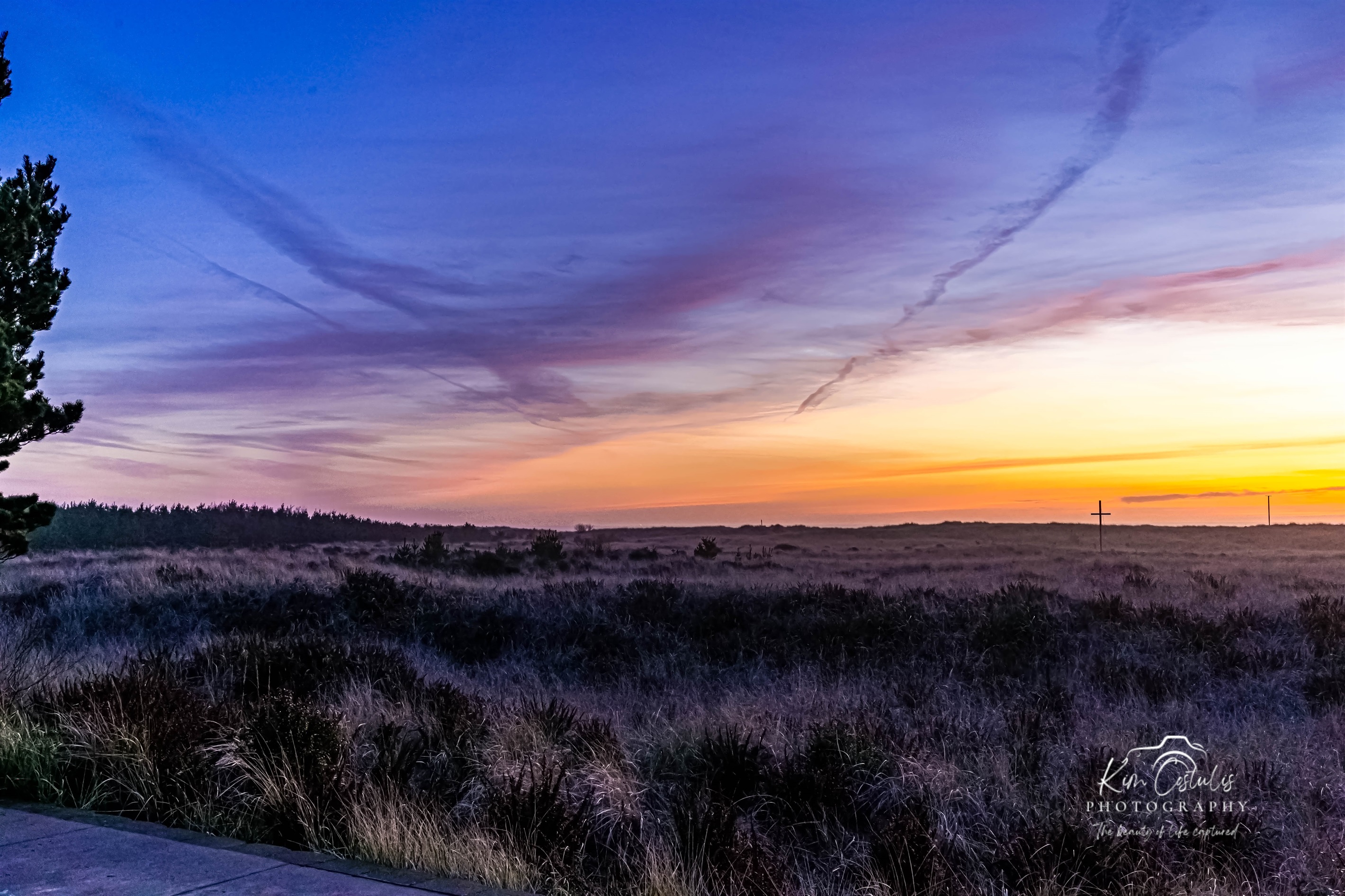 Blue Skye's Beach House has amazing views!  The sunsets are always incredible and never the same show twice!  This was shot one beautiful evening right off the back deck on the main floor.