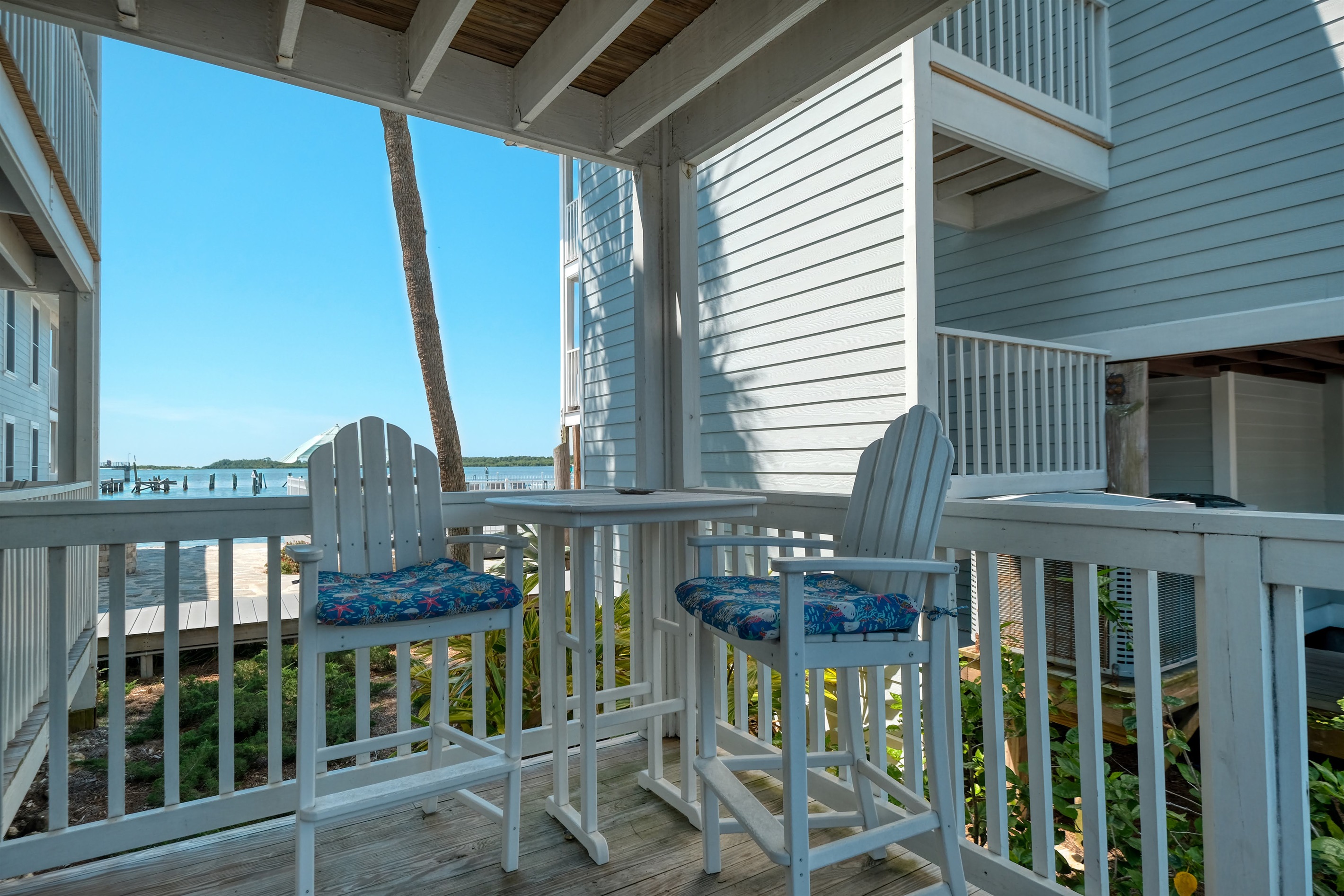 View from the private porch off of the living space